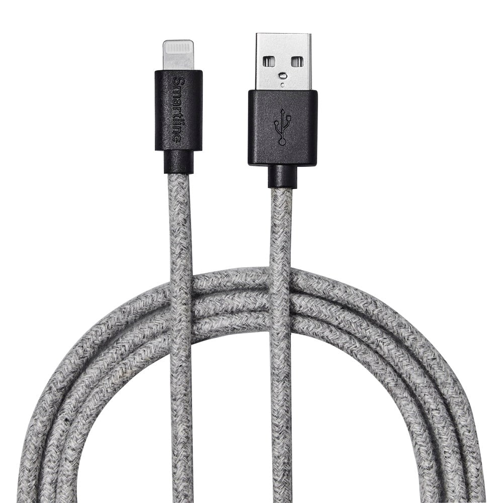 Smartline (3A/15W) USB-C til Lightning Kabel 2 m. - Hvit