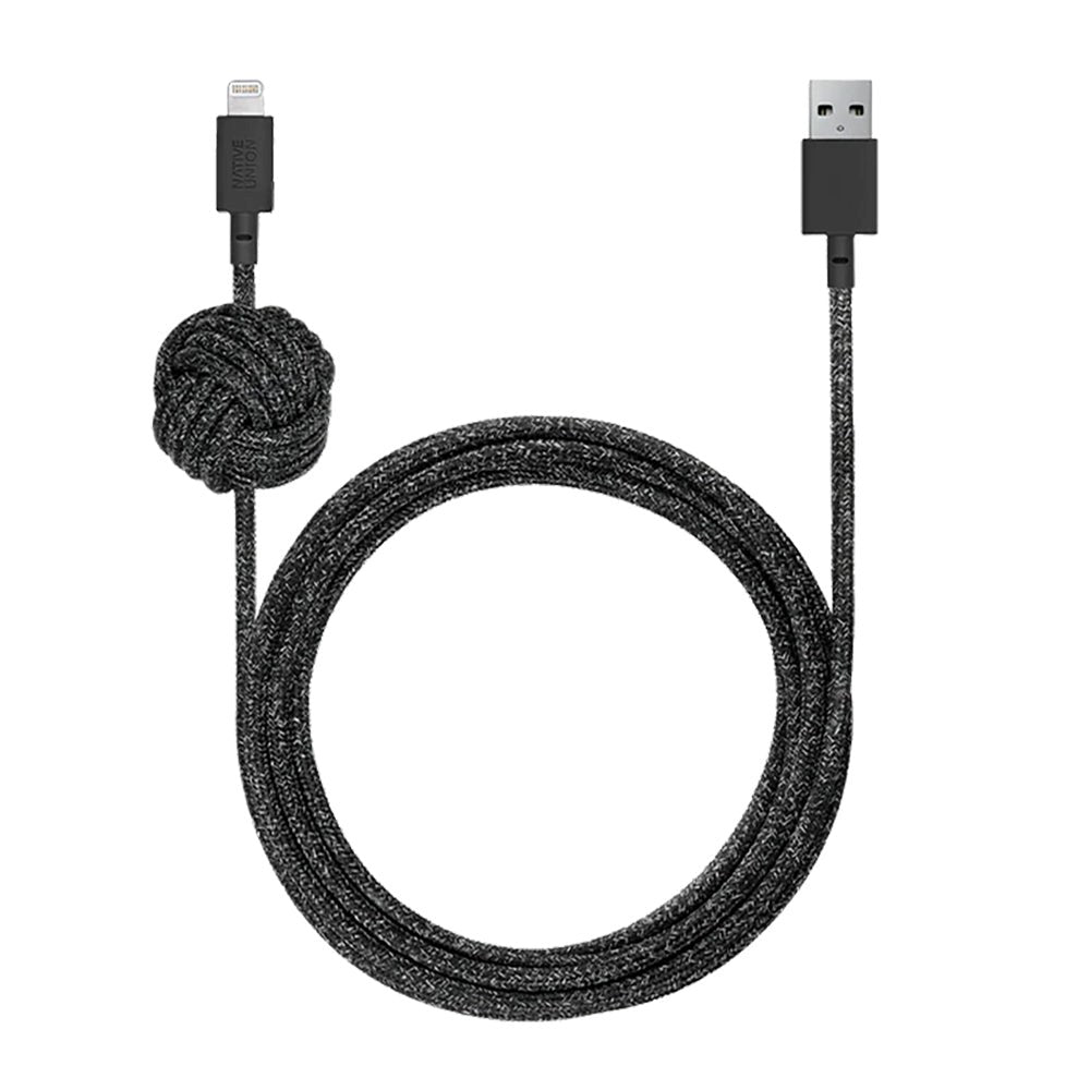 Native Union Nattkabel USB-A til Lightning 3 meter. - Kosmos