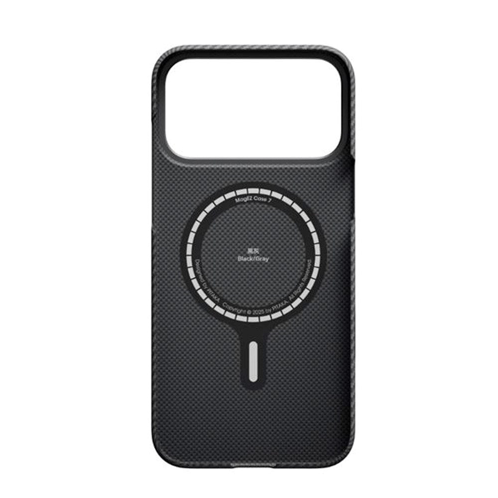 iPhone 17 Pro PITAKA Ultra Slim Deksel - MagSafe Kompatibel - Black / Grey