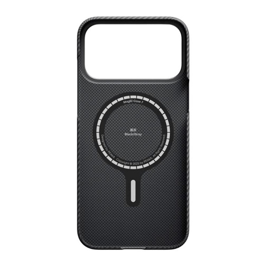 iPhone 17 Pro Max PITAKA Ultra Slim Deksel - MagSafe Kompatibel - Black / Grey