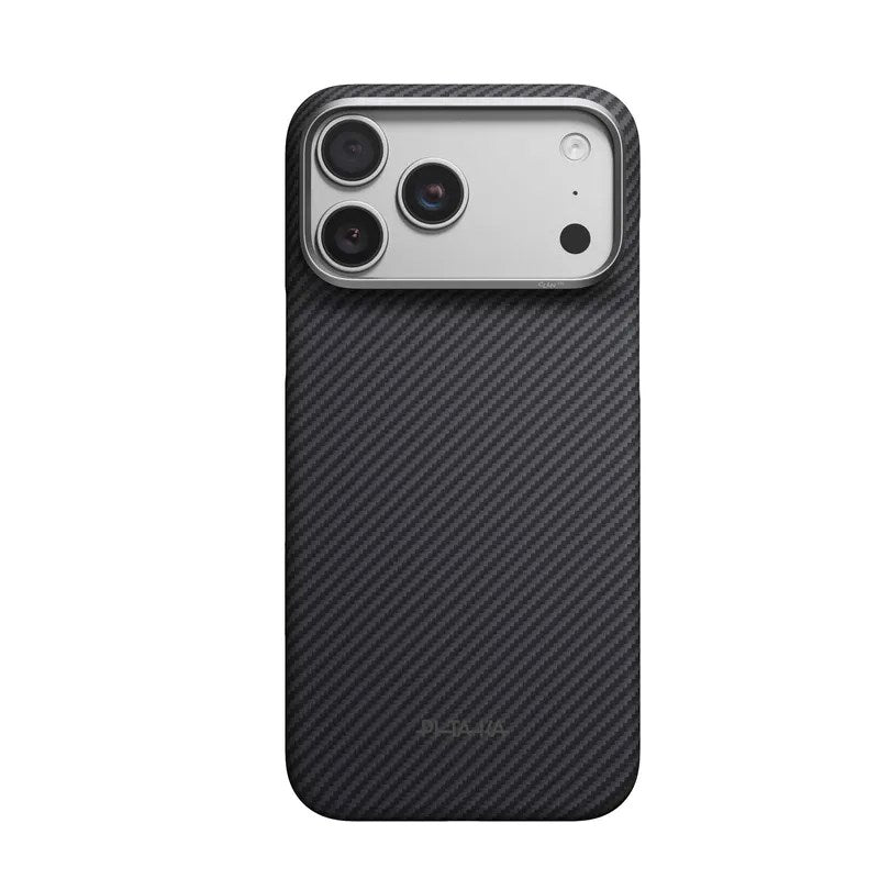 iPhone 18 Pro Max / 17 Pro Max Pitaka Edge Deksel - MagSafe Kompatibel - Svart / Grå