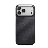 iPhone 18 Pro Max / 17 Pro Max Pitaka Edge Deksel - MagSafe Kompatibel - Svart / Grå