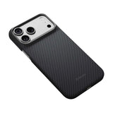 iPhone 18 Pro Max / 17 Pro Max Pitaka Edge Deksel - MagSafe Kompatibel - Svart / Grå