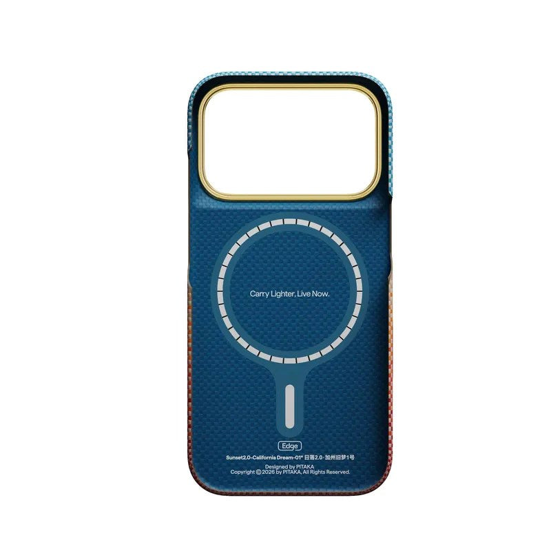 iPhone 18 Pro / 17 Pro Pitaka Edge Deksel - MagSafe Kompatibel - Sunset