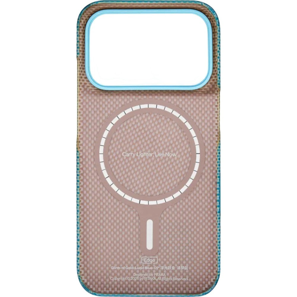 iPhone 18 Pro / 17 Pro Pitaka Edge Deksel - MagSafe Kompatibel - Lucid Blue