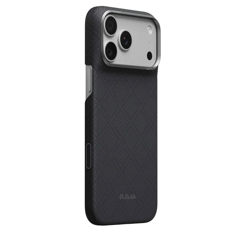 iPhone 18 Pro Max / 17 Pro Max Pitaka Edge Deksel - MagSafe Kompatibel - Basalt Black