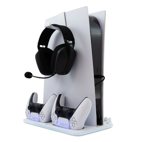 White Shark KIMURA 2 Multifunksjonelt Stativ for PS5 – Hvit