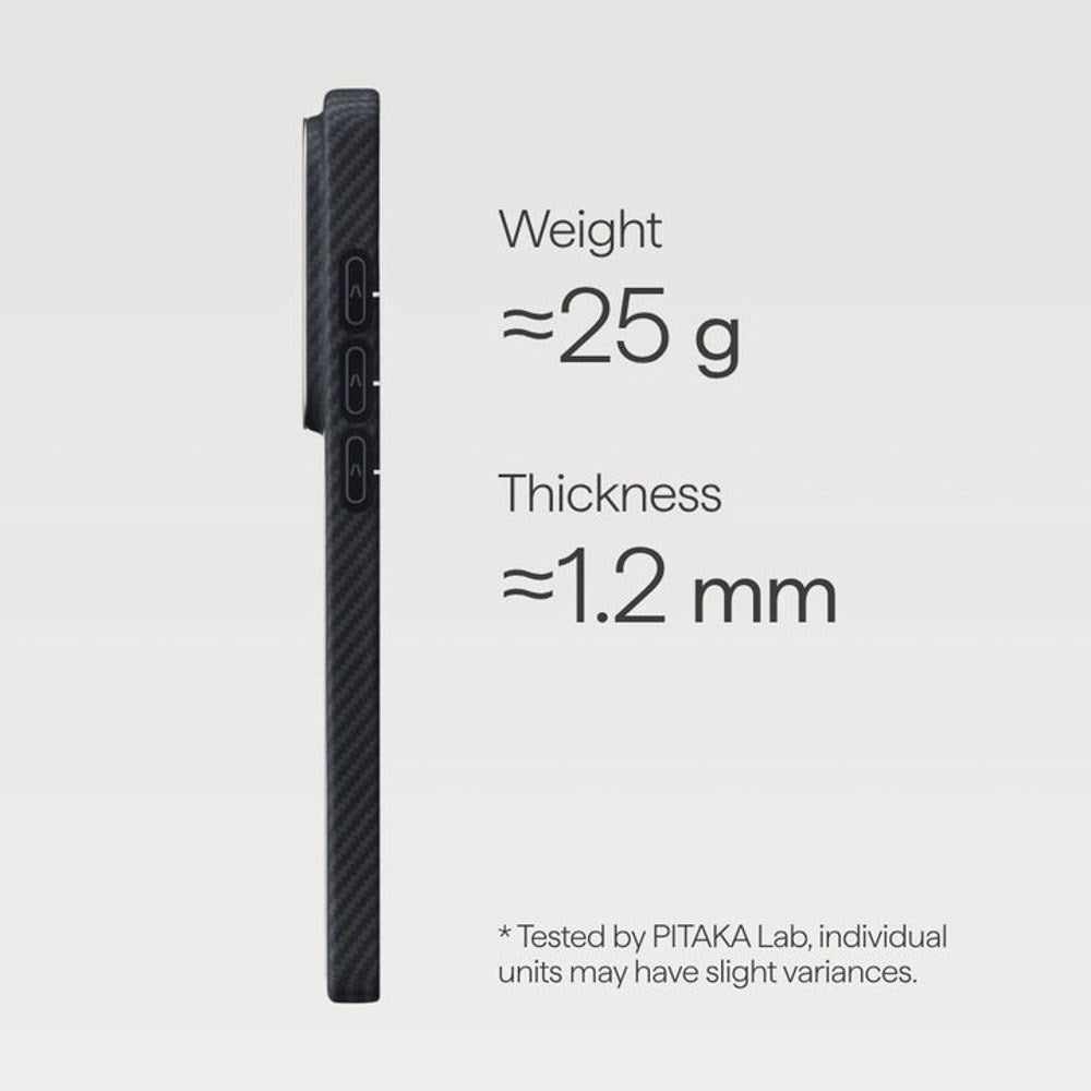Samsung Galaxy S26 Ultra PITAKA Edge Deksel - MagSafe Kompatibel - Black / Grey Twill