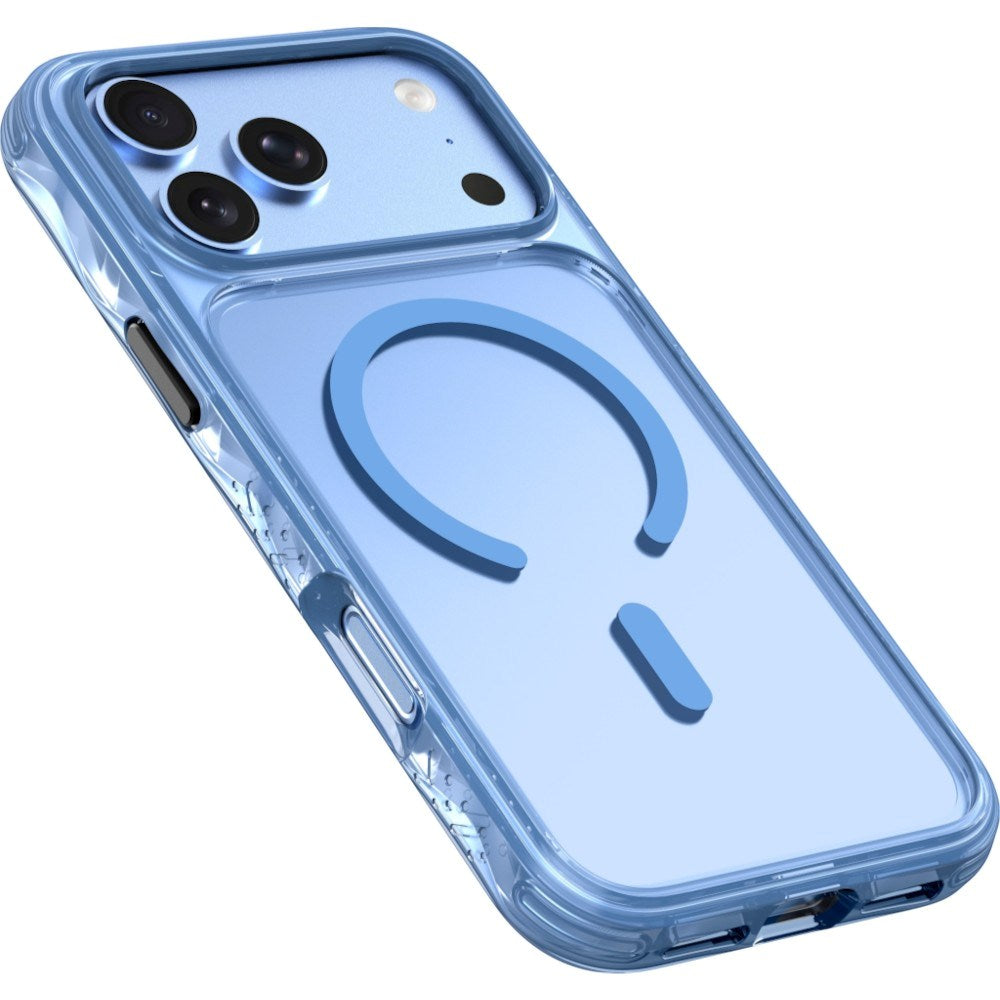 iPhone 18 Pro Max / 17 Pro Max LAUT CRYSTAL MATTER X Deksel - MagSafe Kompatibel - Blå / Gjennomsiktig