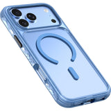 iPhone 18 Pro Max / 17 Pro Max LAUT CRYSTAL MATTER X Deksel - MagSafe Kompatibel - Blå / Gjennomsiktig