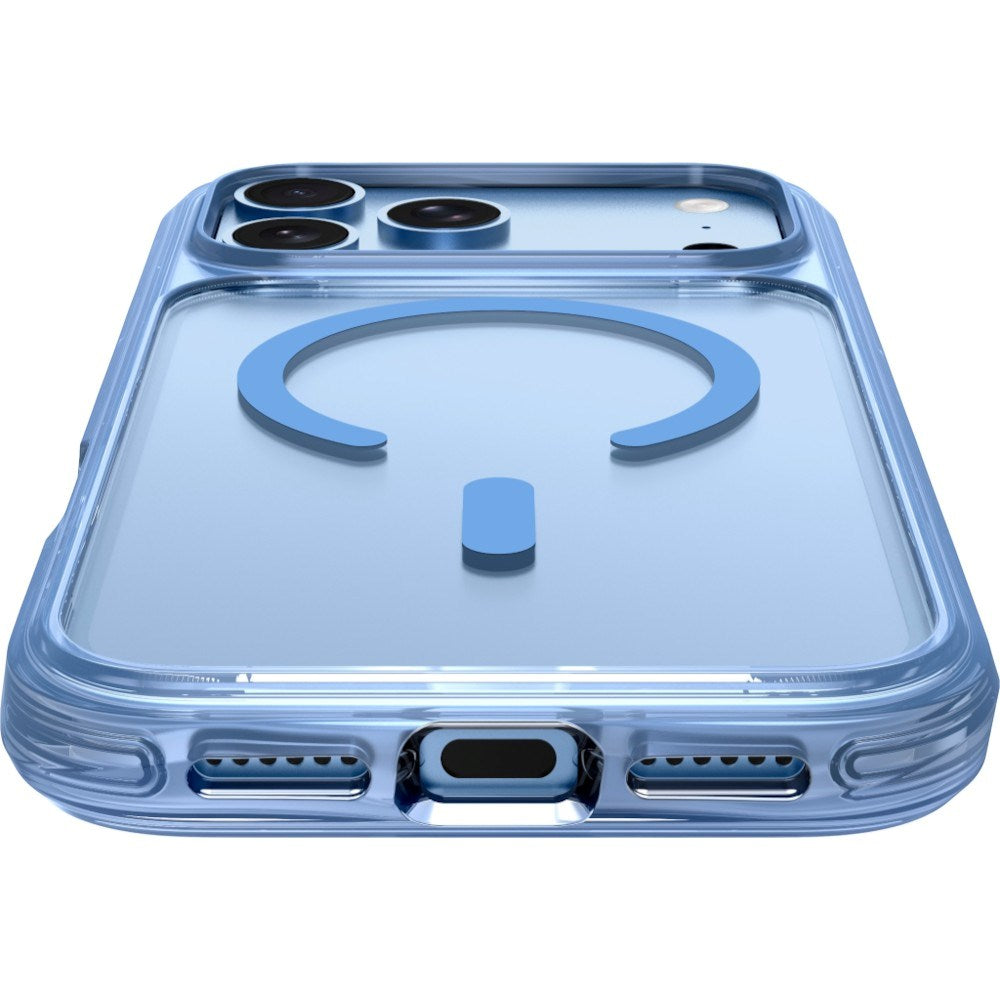 iPhone 18 Pro / 17 Pro LAUT CRYSTAL MATTER X Deksel - MagSafe Kompatibel - Blå / Gjennomsiktig