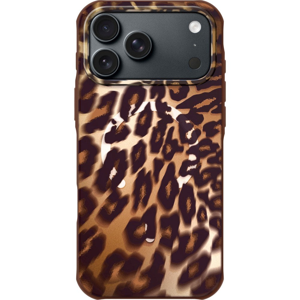 iPhone 18 Pro Max / 17 Pro Max LAUT HUEX WAVE Deksel - MagSafe Kompatibel - Mocha Leopard