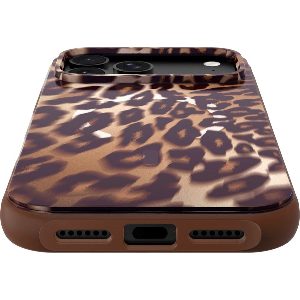 iPhone 18 Pro / 17 Pro LAUT HUEX WAVE Deksel - MagSafe Kompatibel - Mocha Leopard