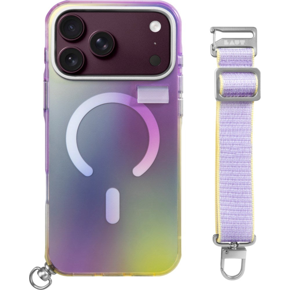 iPhone 18 Pro / 17 Pro LAUT NEON DREAM Deksel m. Stropp - MagSafe Kompatibel - Cosmic Candy