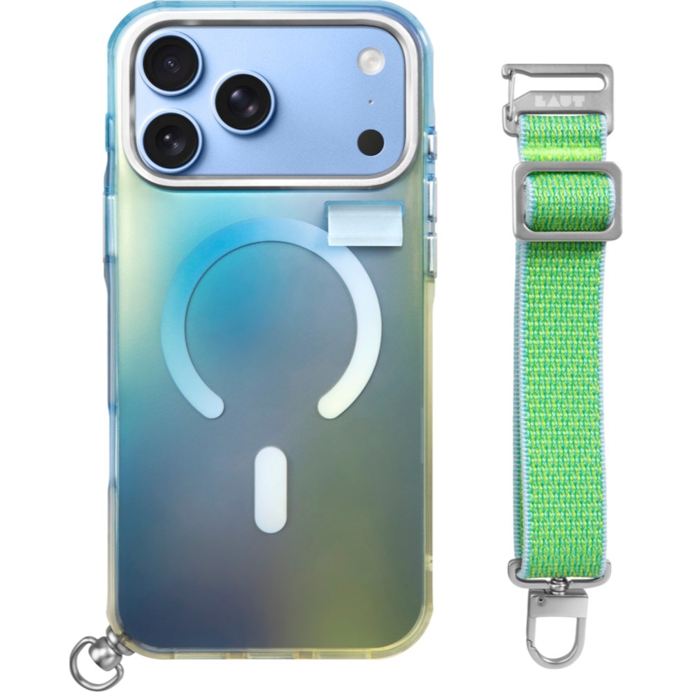 iPhone 18 Pro Max / 17 Pro Max LAUT NEON DREAM Deksel m. Stropp - MagSafe Kompatibel - Trippy Tide