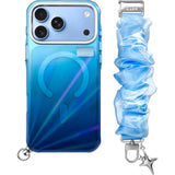 iPhone 18 Pro Max / 17 Pro Max LAUT NOVA GLOW Deksel med Stropp og Stjerne Smykke - MagSafe Kompatibel - Blå