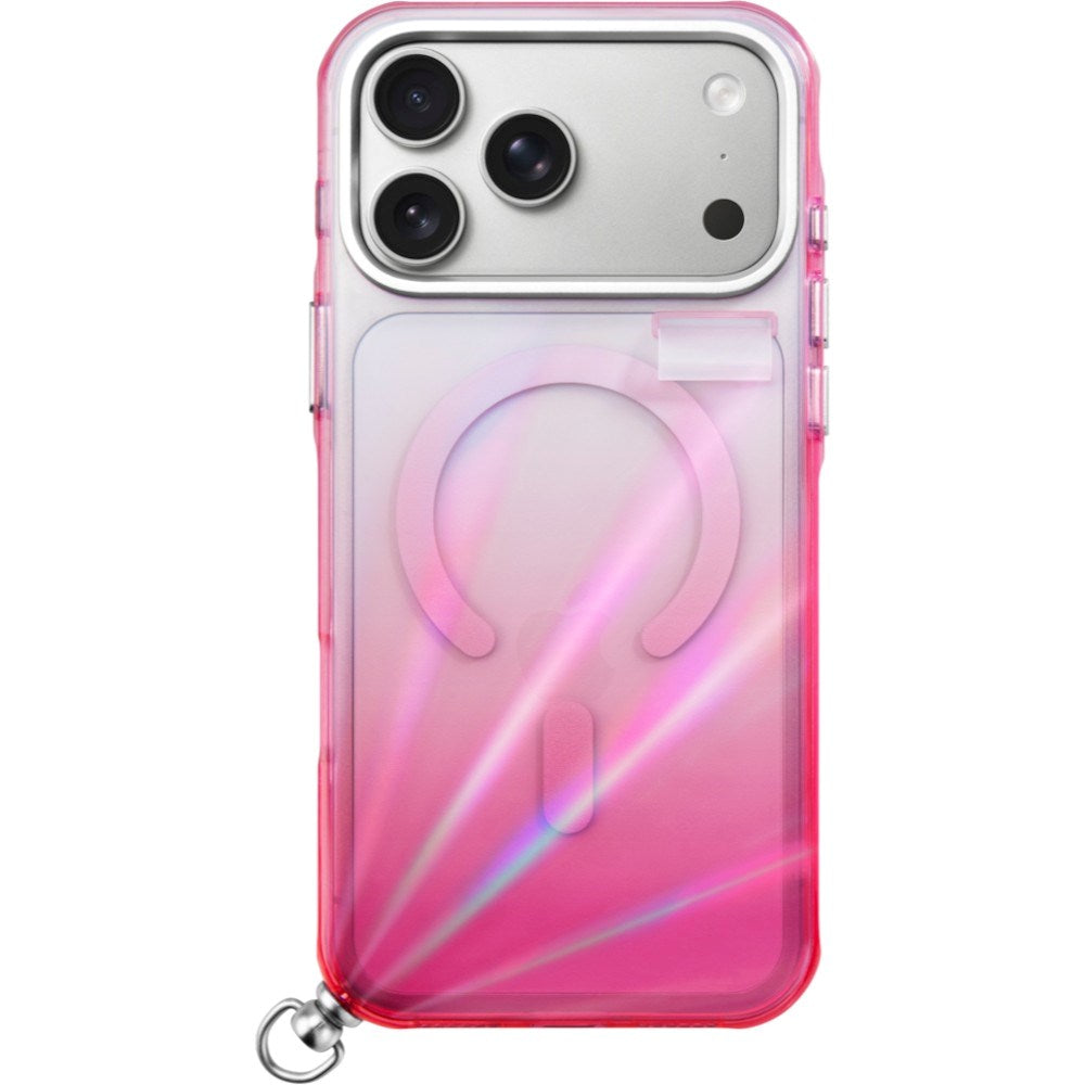 iPhone 18 Pro / 17 Pro LAUT NOVA GLOW Deksel med Stropp og Stjerne Smykke - MagSafe Kompatibel - Rosa