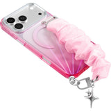 iPhone 18 Pro Max / 17 Pro Max LAUT NOVA GLOW Deksel med Stropp og Stjerne Smykke - MagSafe Kompatibel - Rosa