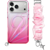iPhone 18 Pro / 17 Pro LAUT NOVA GLOW Deksel med Stropp og Stjerne Smykke - MagSafe Kompatibel - Rosa