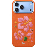 iPhone 18 Pro / 17 Pro LAUT TWINE EDGE Deksel med Stropp - MagSafe Kompatibel - Sunset Hibiscus