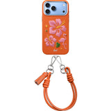 iPhone 18 Pro / 17 Pro LAUT TWINE EDGE Deksel med Stropp - MagSafe Kompatibel - Sunset Hibiscus