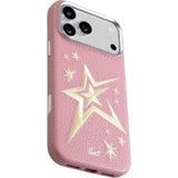 iPhone 18 Pro Max / 17 Pro Max LAUT TWINE EDGE Deksel med Stropp - MagSafe Kompatibel - Pink Crush Star