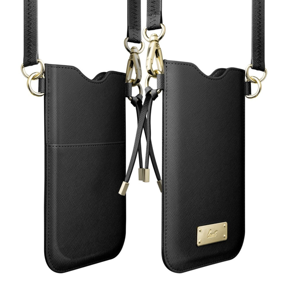 Crossbody Mobilveske i Kunstskinn LAUT PRESTIGE - Svart (Maks. Mobilstørrelse: 6,5")