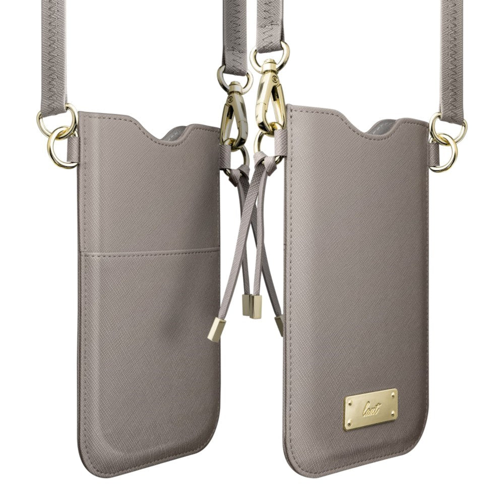 Crossbody Mobilveske i Kunstskinn LAUT PRESTIGE - Grå (Maks. Mobilstørrelse: 6,5")