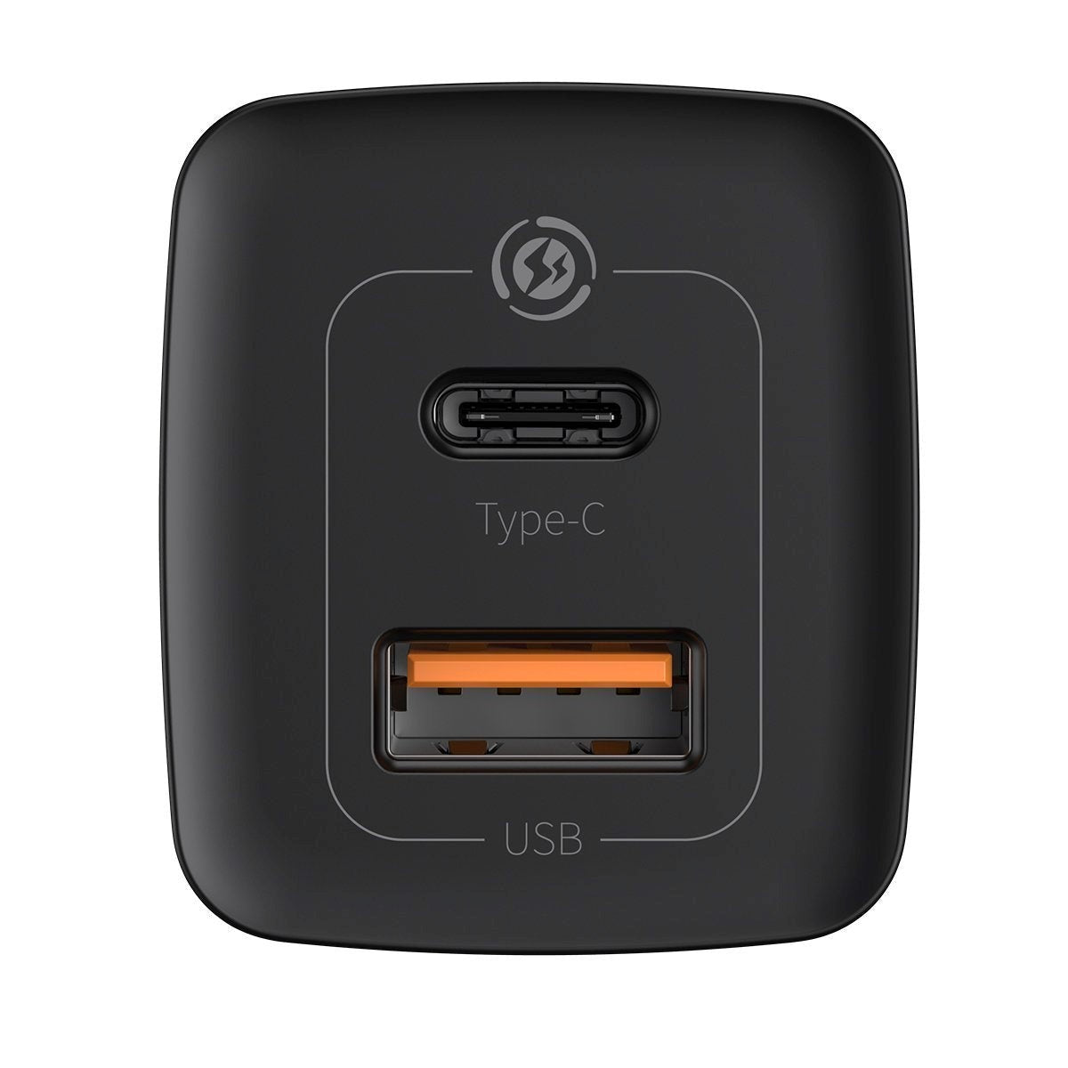 Baseus 65W GaN² Lite PD Vegglader USB-C & USB-A - Svart