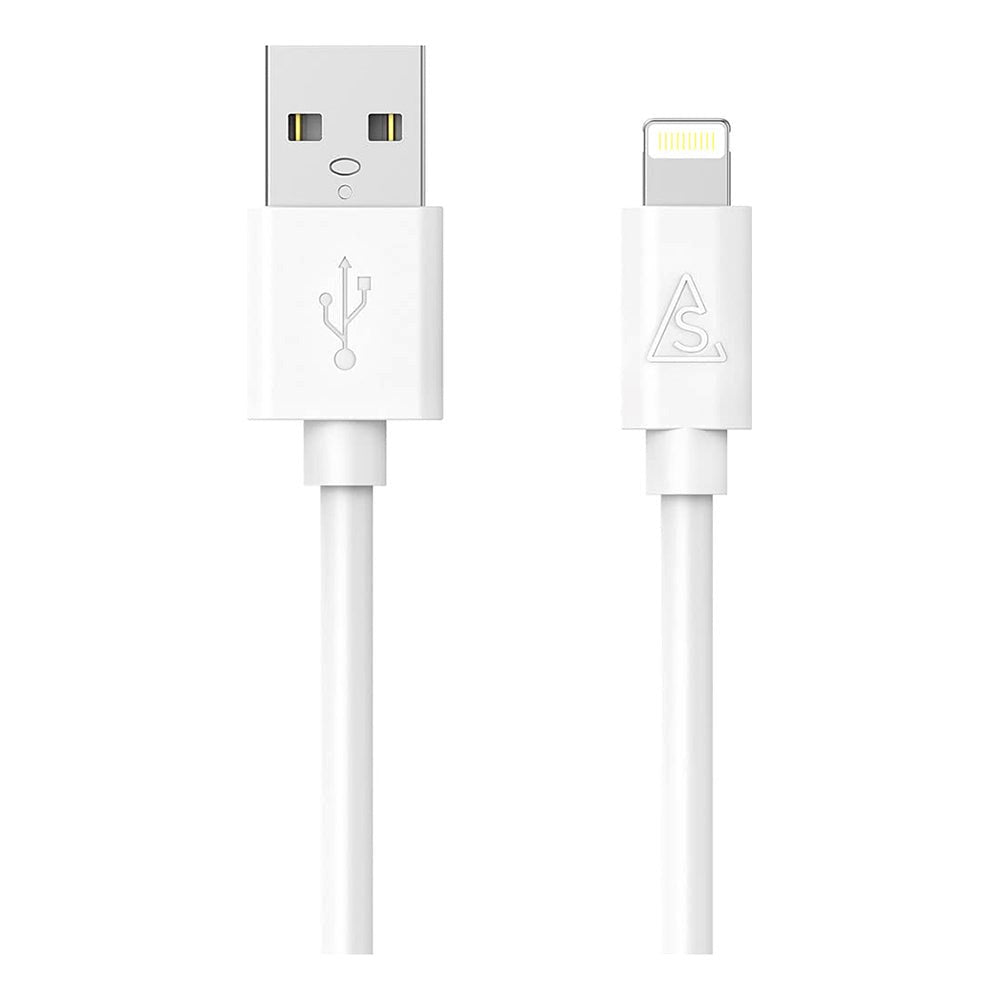 Smartline USB-A til Lightning Kabel 1 med - Hvit