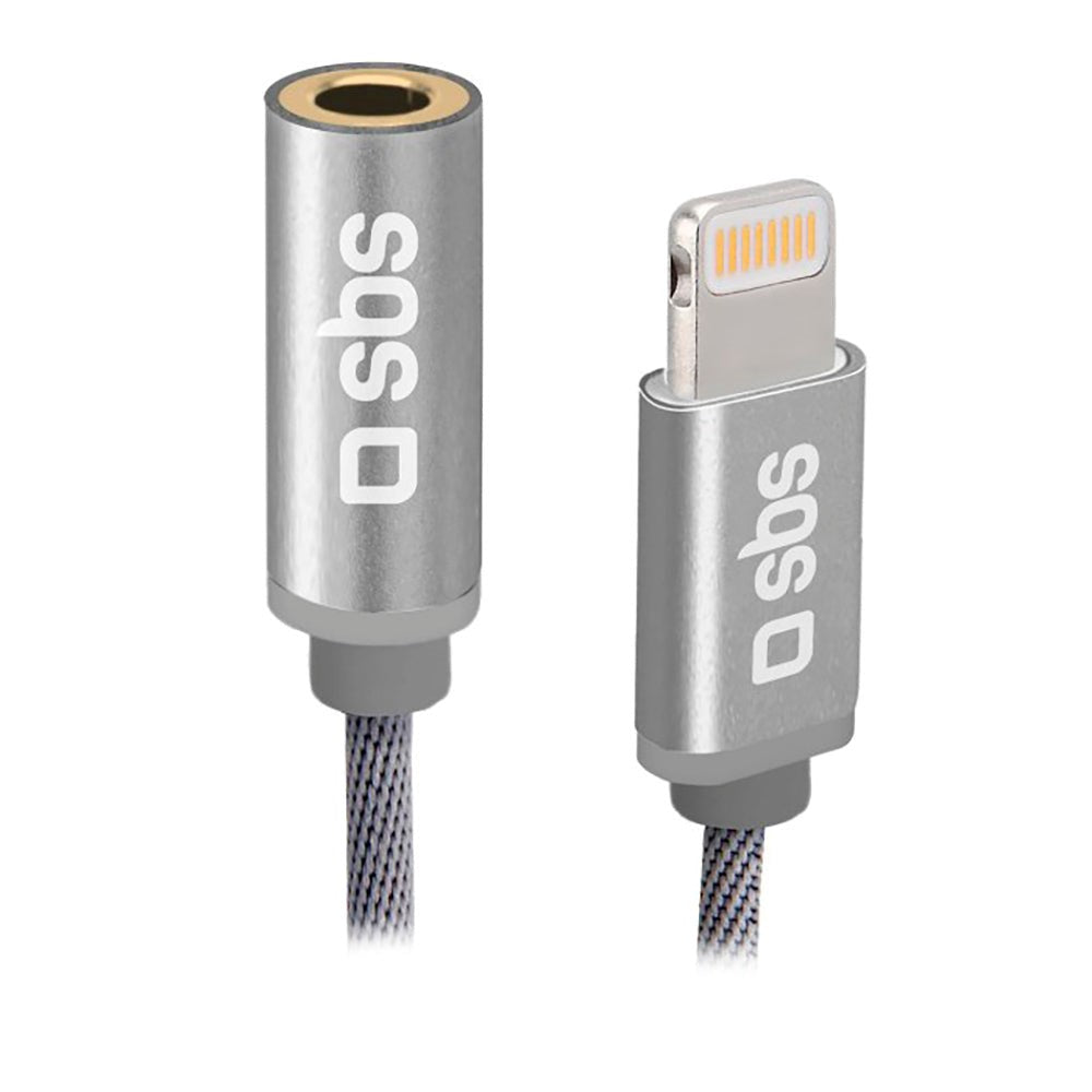 SBS Lightning til 3.5mm Jackstick Adapter - Grå