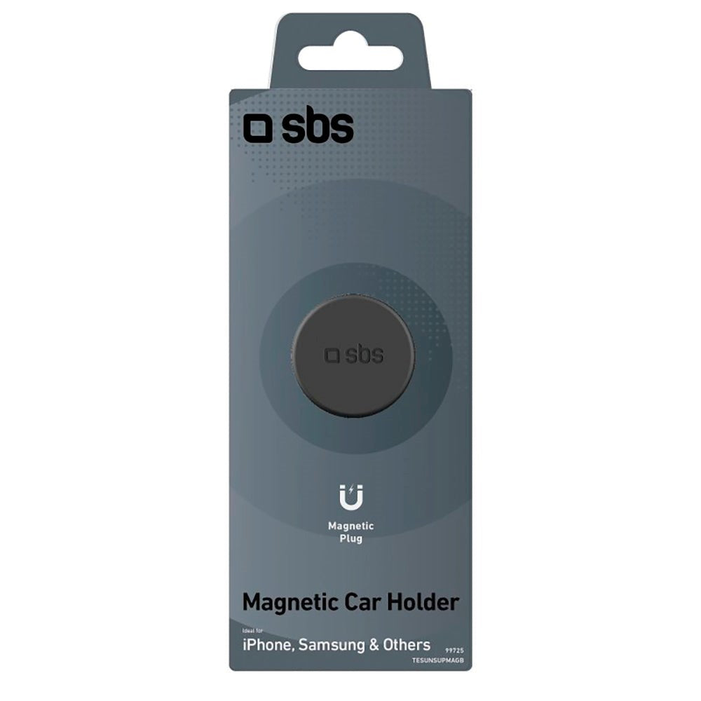 SBS Mini Magnetisk Mobiltelefonholder for Bil - Svart