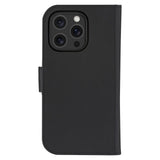 iPhone 16 Pro dbramante1928 Lynge Ekte Skinn Magnet Flip-Deksel - MagSafe Kompatibel - Black