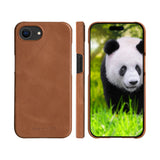 iPhone 16e dbramante1928 Lynge Ekte Skinn Magnet Flip-Deksel - Tan