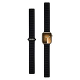 Lippa Apple Watch (42/44/SE/45/46/49mm) Magnetisk Skinnreim - Svart