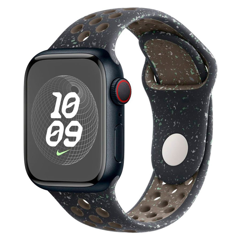 Apple Watch (38/40/SE/41/42mm) Silikonrem Lippa FLOUR - Svart