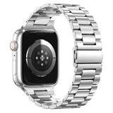 Lippa Apple Watch (38/40/SE/41/42mm) Rem i Rustfritt Stål - Sølv