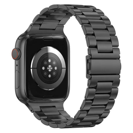 Lippa Apple Watch (38/40/SE/41/42mm) Rem i Rustfritt Stål - Svart