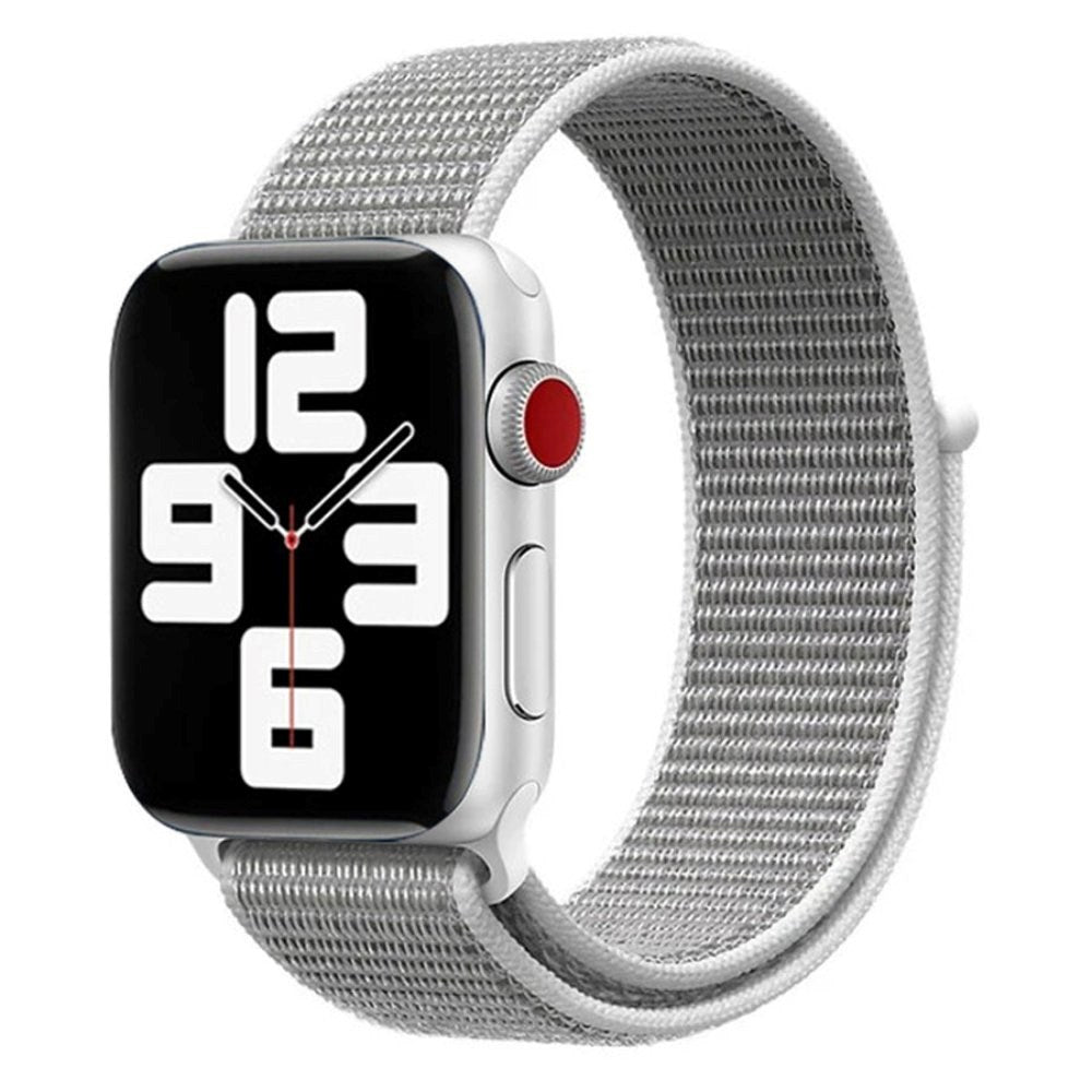 Apple Watch (42/44/SE/45/46/49mm) Lippa Nylonstropp - Grå
