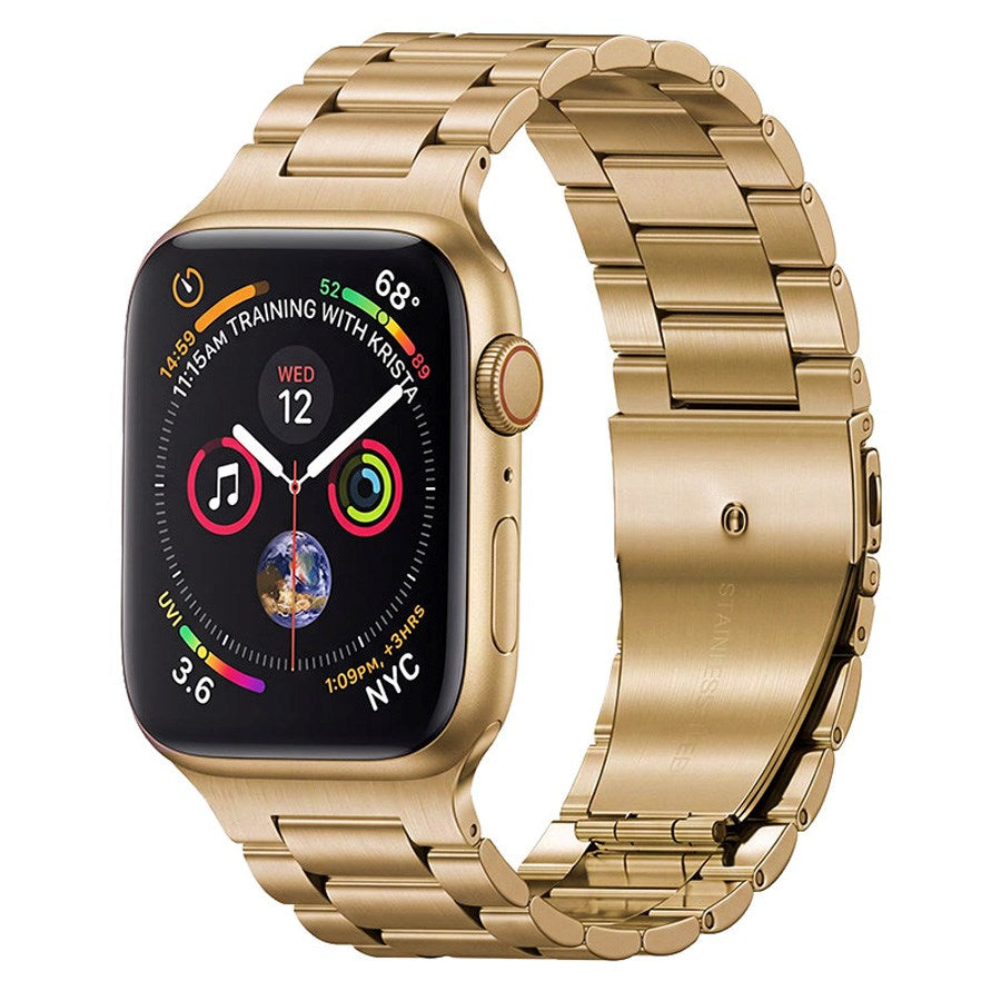 Lippa Apple Watch (42/44/SE/45/46/49mm) Rem i Rustfritt Stål - Rose Gold