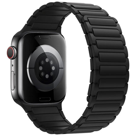 Apple Watch (38/40/41/42 mm) Lippa Magnetisk Silikonreim - Svart