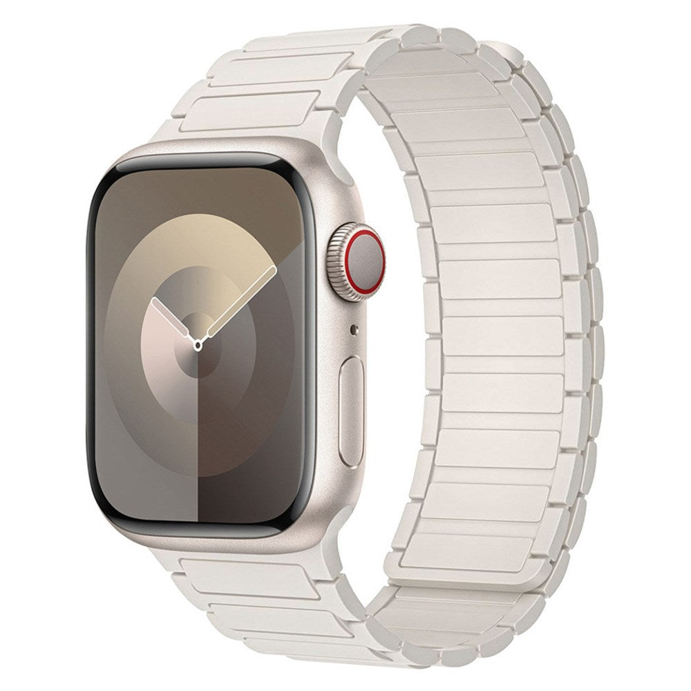 Apple Watch (38/40/41/42 mm) Lippa Magnetisk Silikonreim - Hvit
