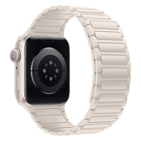 Apple Watch (38/40/41/42 mm) Lippa Magnetisk Silikonreim - Hvit
