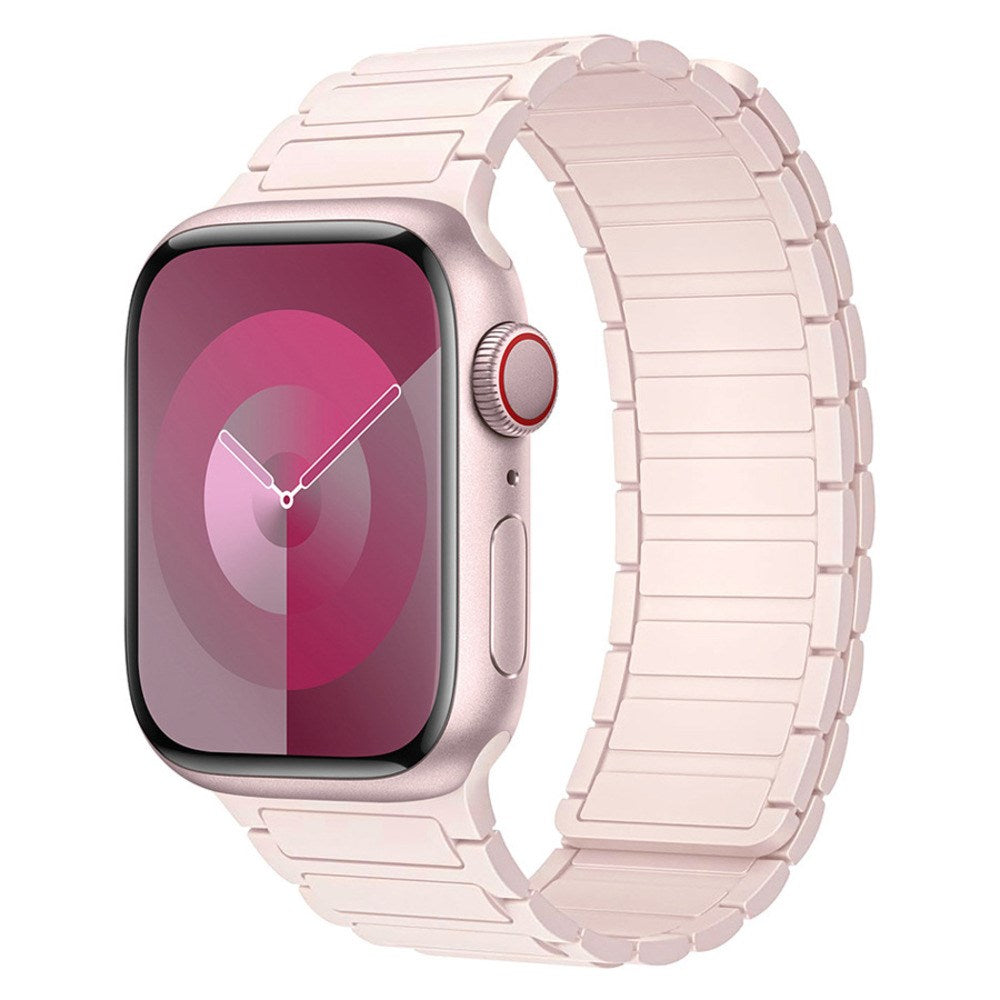 Apple Watch (38/40/41/42 mm) Lippa Magnetisk Silikonreim - Rosa