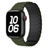 Apple Watch (38/40/41/42 mm) Lippa Magnetisk Silikonreim - Mørkegrønn