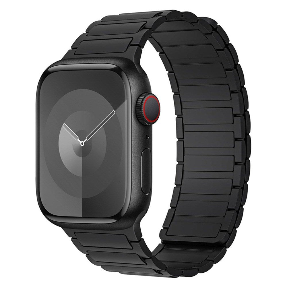 Apple Watch (42/44/45/46/49 mm) Lippa Magnetisk Silikonreim - Svart