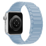 Apple Watch (42/44/45/46/49 mm) Lippa Magnetisk Silikonreim - Lyseblå