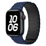 Apple Watch (42/44/45/46/49 mm) Lippa Magnetisk Silikonreim - Mørkeblå