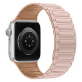 Apple Watch (42/44/45/46/49 mm) Lippa Magnetisk Silikonreim - Pink