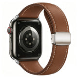 Apple Watch (38/40/41/42 mm) Lippa Magnetisk Klokkerem i Kunstskinn - Brun